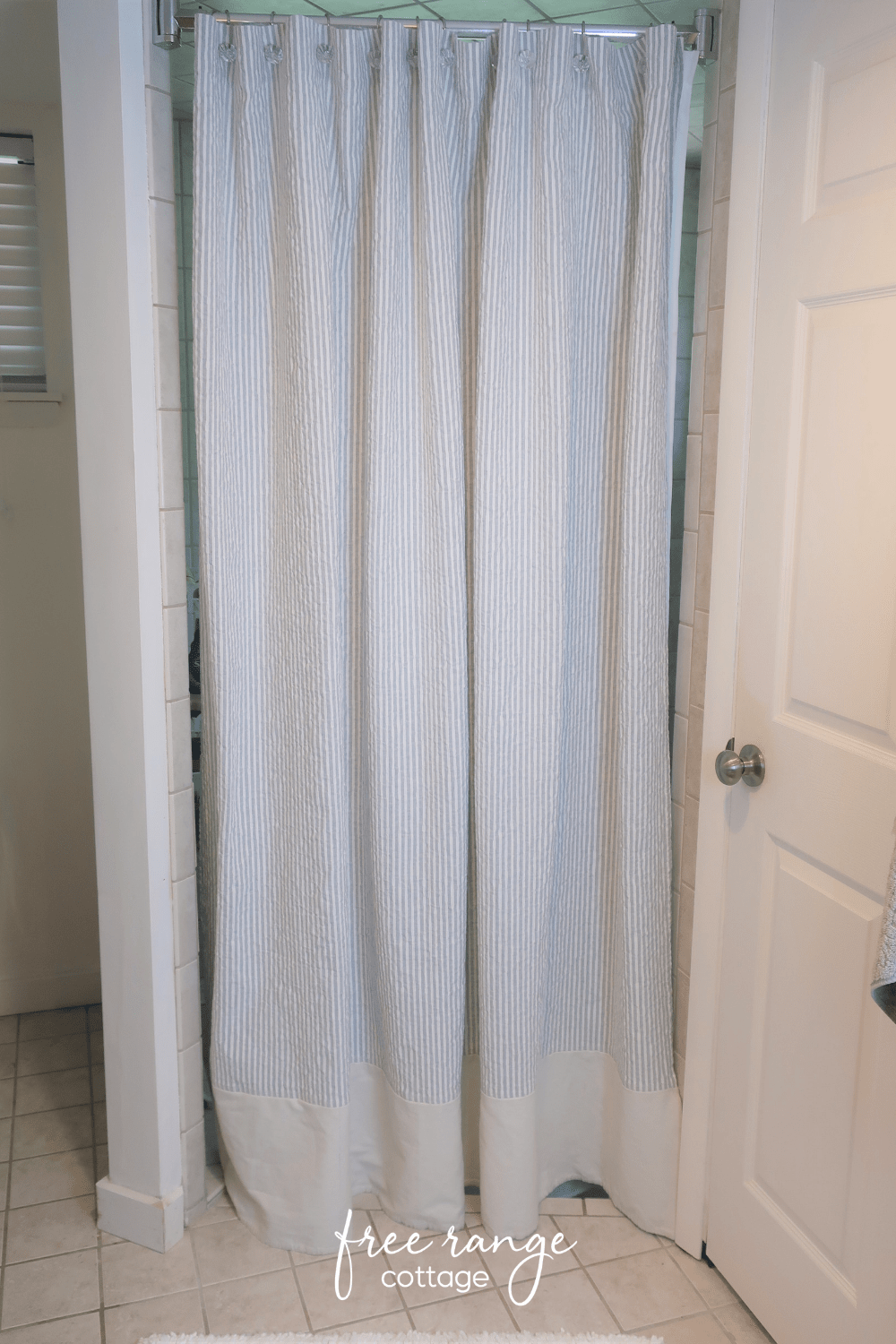 Change the Length of a Shower Curtain With These Alternatives to