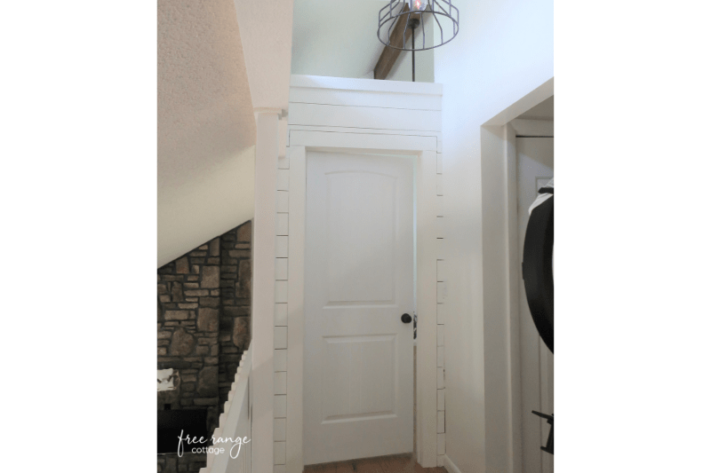 Door to loft after paint