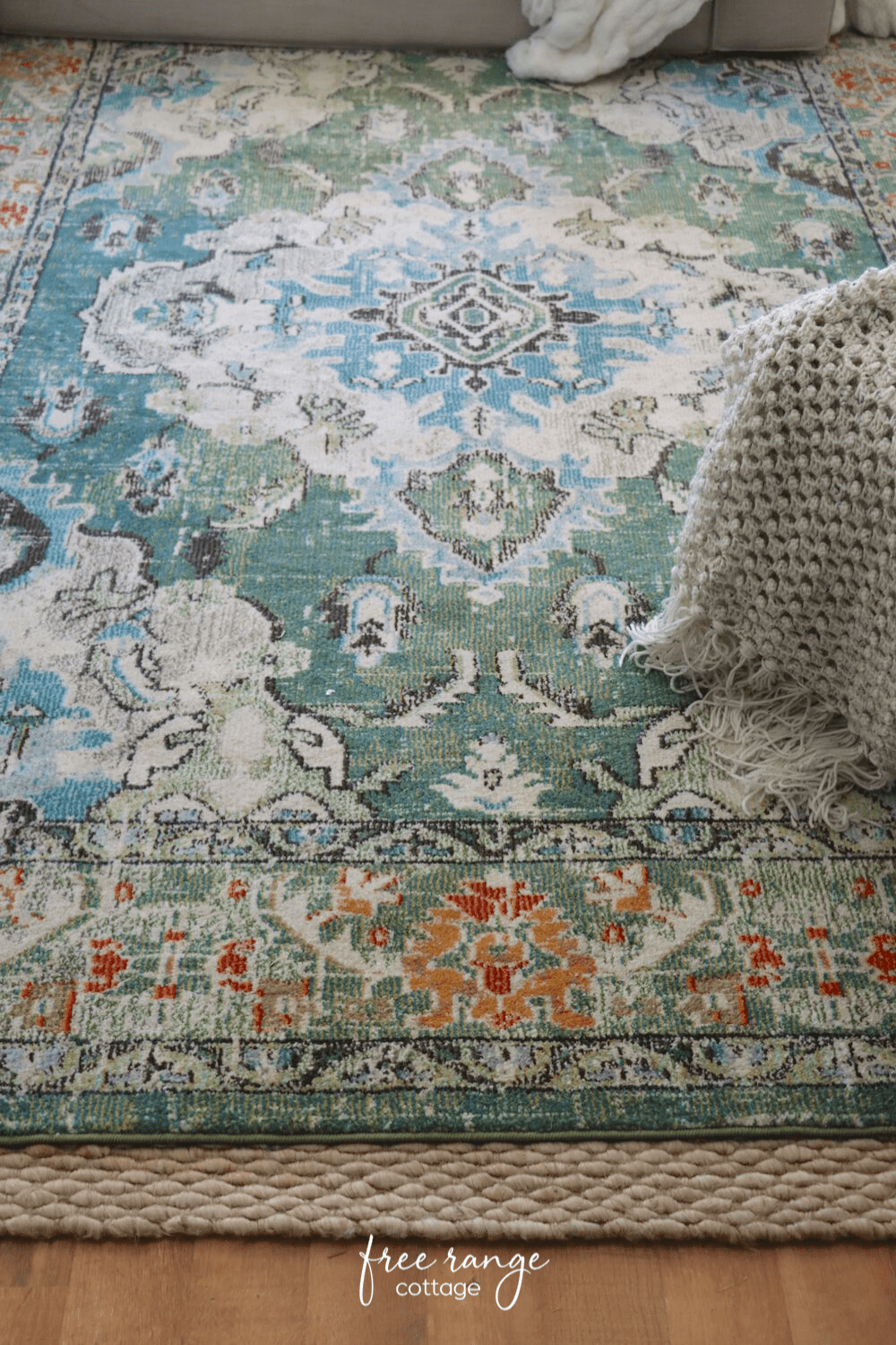 Boho farmhouse rug
