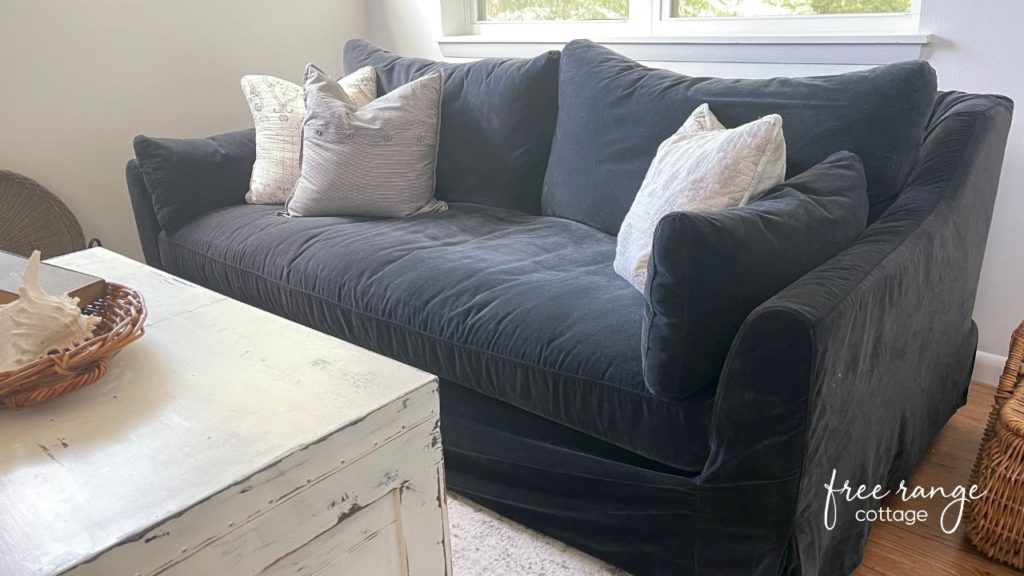 IKEA Farlov Dark Gray Slipcovered Sofa