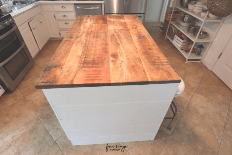 Upcycled kitchen counter