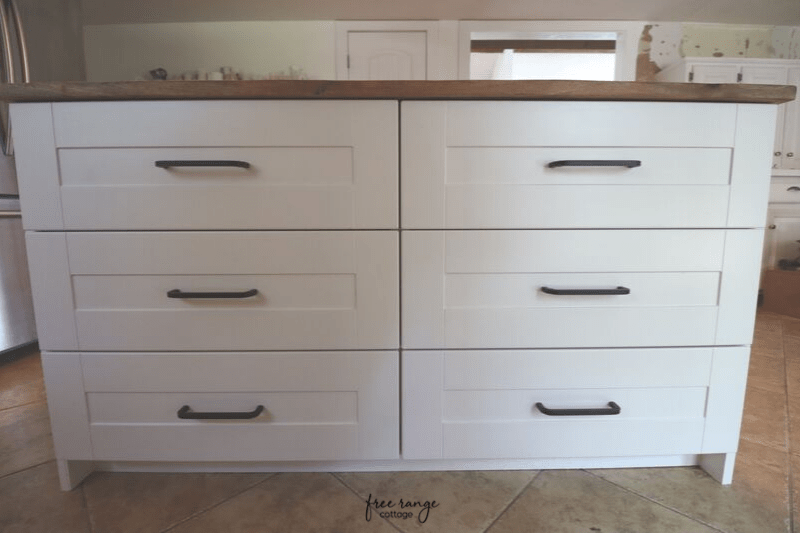 DIY IKEA kitchen island