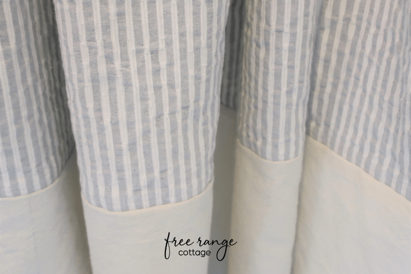 How to Lengthen a Curtain with Drop Cloth