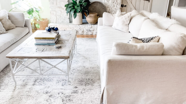 The Truth About Slipcovered Sofas + Care Tips