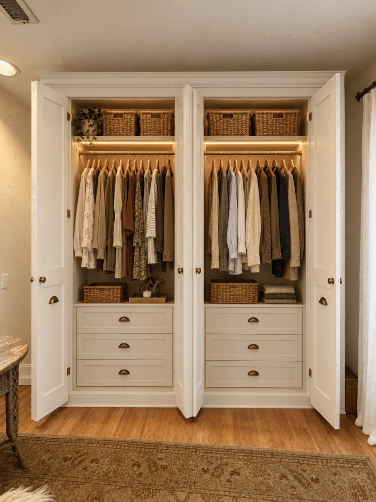 IKEA pax wardrobe with custom doors