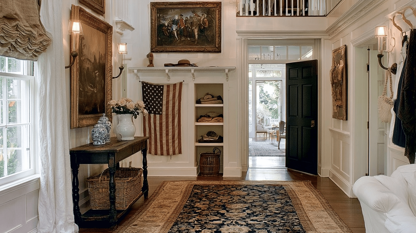 Ralph Lauren style entryway