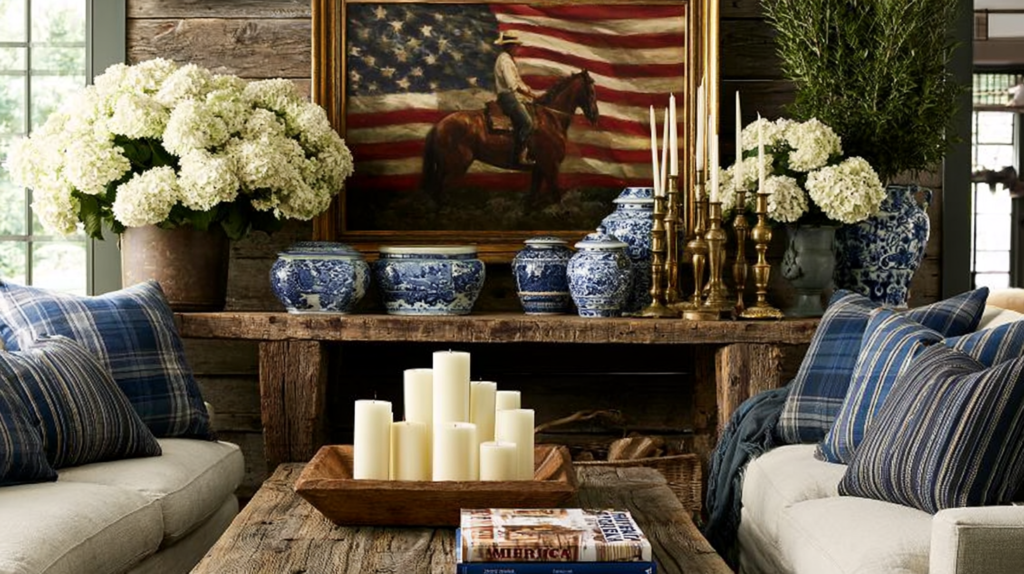 Americana Ralph Lauren living room